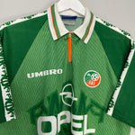 Shop 1996/98 IRELAND HOME SHIRT (XL) UMBRO, classic football shirts, vintage football shirts & retro soccer jerseys at Cult Kits
