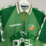 Shop 1996/98 IRELAND HOME SHIRT (XL) UMBRO, classic football shirts, vintage football shirts & retro soccer jerseys at Cult Kits
