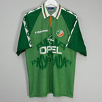 Shop 1996/98 IRELAND HOME SHIRT (XL) UMBRO, classic football shirts, vintage football shirts & retro soccer jerseys at Cult Kits
