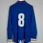 Shop 1996/98 ITALY #8 *PLAYER ISSUE* L/S HOME SHIRT (XL) NIKE, classic football shirts, vintage football shirts & retro soccer jerseys at Cult Kits
