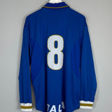 Shop 1996/98 ITALY #8 *PLAYER ISSUE* L/S HOME SHIRT (XL) NIKE, classic football shirts, vintage football shirts & retro soccer jerseys at Cult Kits