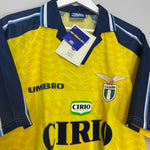 Shop 1996/98 LAZIO NEDVED #18 *BNWT* THIRD SHIRT (XL) UMBRO, classic football shirts, vintage football shirts & retro soccer jerseys at Cult Kits