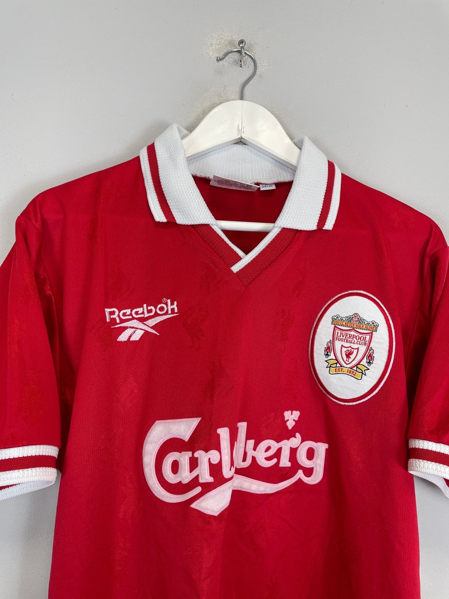 Shop 1996/98 LIVERPOOL FOWLER #9 HOME SHIRT (S) REEBOK, classic football shirts, vintage football shirts & retro soccer jerseys at Cult Kits