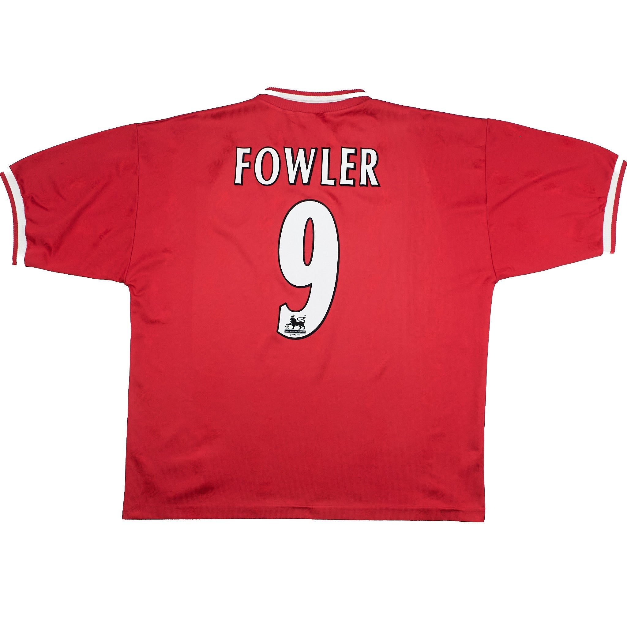 Buy 1996/98 Liverpool Fowler 9 Home Shirt (XL) Reebok ~ Free worldwide shipping ~ Authentic Vintage Football Shirts from Cult Kits