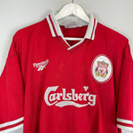 Shop 1996/98 LIVERPOOL FOWLER #9 HOME SHIRT (XL) REEBOK, classic football shirts, vintage football shirts & retro soccer jerseys at Cult Kits
