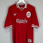 Shop 1996/98 LIVERPOOL FOWLER #9 HOME SHIRT (XL) REEBOK, classic football shirts, vintage football shirts & retro soccer jerseys at Cult Kits