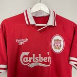 Shop 1996/98 LIVERPOOL HOME SHIRT (S) REEBOK, classic football shirts, vintage football shirts & retro soccer jerseys at Cult Kits