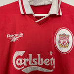 Shop 1996/98 LIVERPOOL HOME SHIRT (S) REEBOK, classic football shirts, vintage football shirts & retro soccer jerseys at Cult Kits