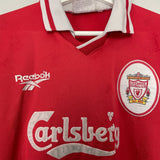 Shop 1996/98 LIVERPOOL HOME SHIRT (S) REEBOK, classic football shirts, vintage football shirts & retro soccer jerseys at Cult Kits