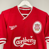Shop 1996/98 LIVERPOOL HOME SHIRT (S) REEBOK, classic football shirts, vintage football shirts & retro soccer jerseys at Cult Kits
