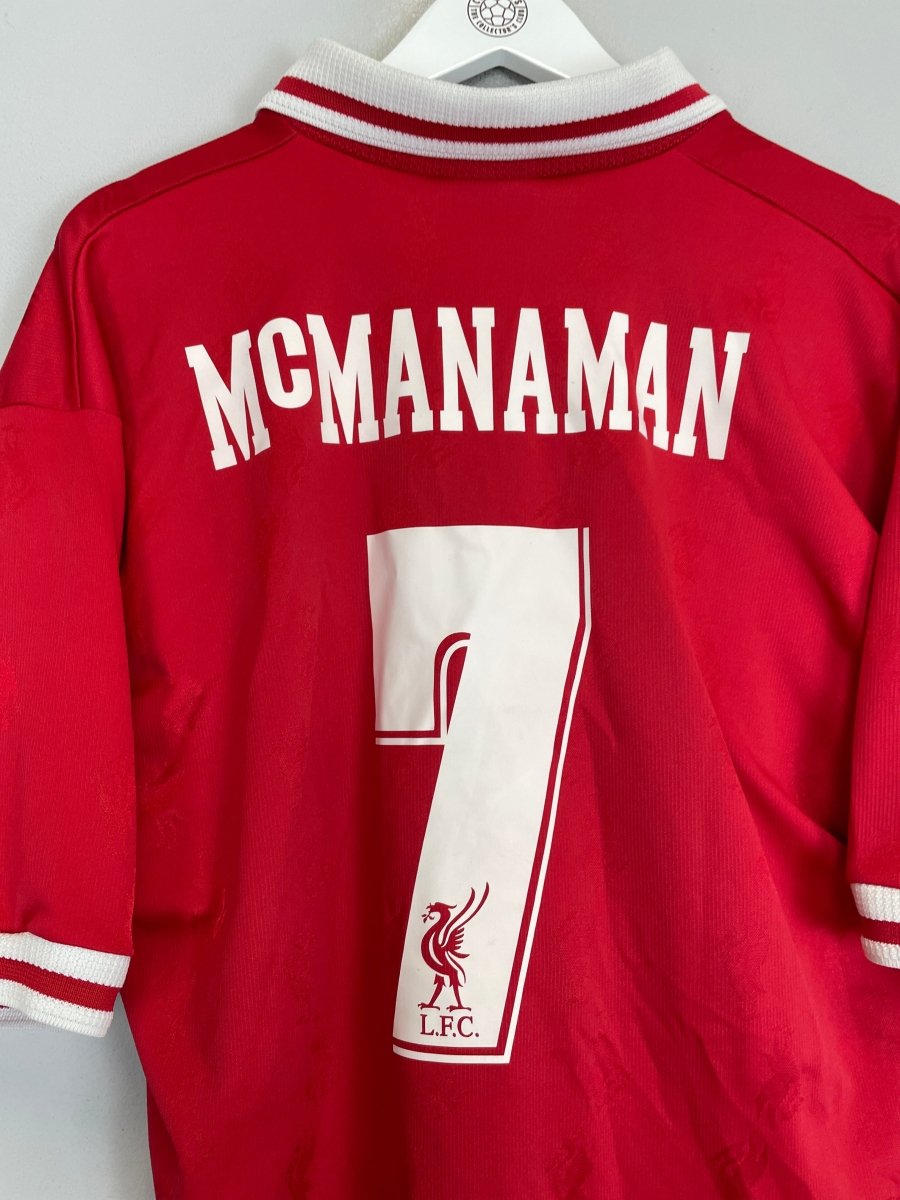 1996/98 LIVERPOOL MCMANAMAN 7 HOME SHIRT (XL) REEBOK - Cult Kits - XL - Buy Vintage Football Shirts, Authentic Retro Football Shirts For Sale, Classic Football Shirts & Soccer Jersey