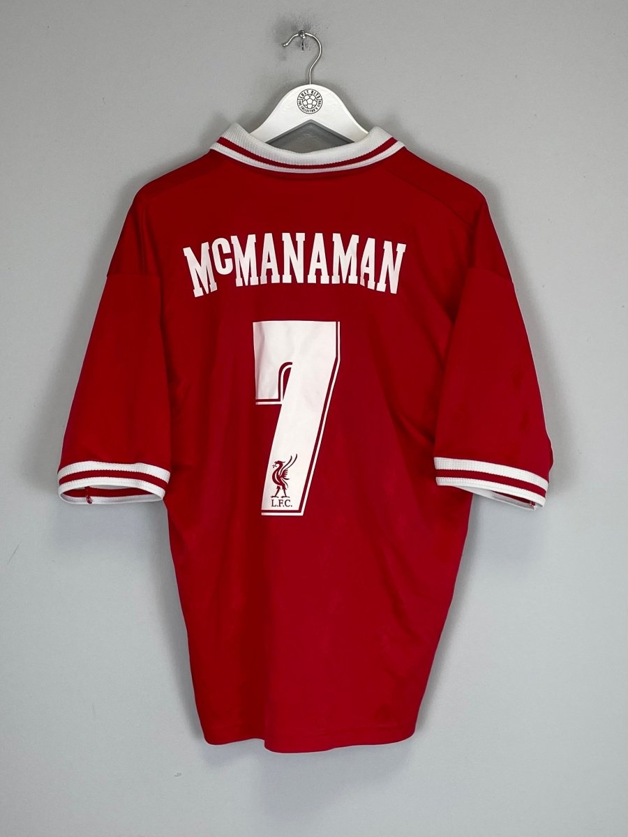 1996/98 LIVERPOOL MCMANAMAN 7 HOME SHIRT (XL) REEBOK - Cult Kits - XL - Buy Vintage Football Shirts, Authentic Retro Football Shirts For Sale, Classic Football Shirts & Soccer Jersey