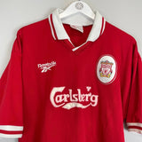 1996/98 LIVERPOOL MCMANAMAN 7 HOME SHIRT (XL) REEBOK - Cult Kits - XL - Buy Vintage Football Shirts, Authentic Retro Football Shirts For Sale, Classic Football Shirts & Soccer Jersey