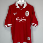 1996/98 LIVERPOOL MCMANAMAN 7 HOME SHIRT (XL) REEBOK - Cult Kits - XL - Buy Vintage Football Shirts, Authentic Retro Football Shirts For Sale, Classic Football Shirts & Soccer Jersey