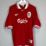1996/98 LIVERPOOL MCMANAMAN 7 HOME SHIRT (XL) REEBOK - Cult Kits - XL - Buy Vintage Football Shirts, Authentic Retro Football Shirts For Sale, Classic Football Shirts & Soccer Jersey