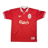 Buy 1996/98 Liverpool Owen 18 Home Shirt (L) Reebok ~ Free worldwide shipping ~ Authentic Vintage Football Shirts from Cult Kits