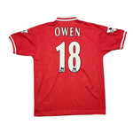 Buy 1996/98 Liverpool Owen 18 Home Shirt (L) Reebok ~ Free worldwide shipping ~ Authentic Vintage Football Shirts from Cult Kits