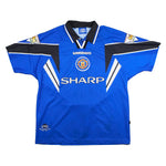 Buy 1996/98 Manchester United Beckham 10 Third Shirt (XL) Umbro ~ Free worldwide shipping ~ Authentic Vintage Football Shirts from Cult Kits