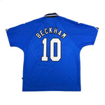 Buy 1996/98 Manchester United Beckham 10 Third Shirt (XL) Umbro ~ Free worldwide shipping ~ Authentic Vintage Football Shirts from Cult Kits
