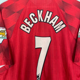Shop 1996/98 MANCHESTER UNITED BECKHAM #7 HOME SHIRT (XL) UMBRO, classic football shirts, vintage football shirts & retro soccer jerseys at Cult Kits