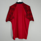 Shop 1996/98 MANCHESTER UNITED HOME SHIRT (L) UMBRO, classic football shirts, vintage football shirts & retro soccer jerseys at Cult Kits