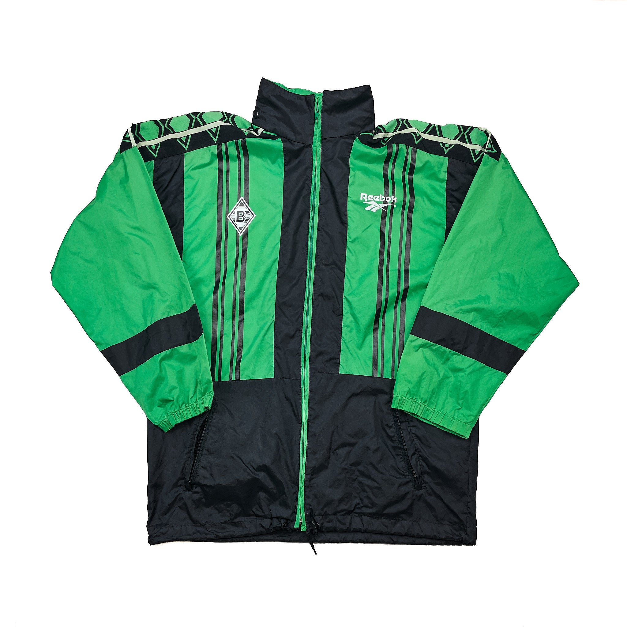 Buy 1996/98 Monchengladbach Windbreaker Jacket (XL) Reebok ~ Free worldwide shipping ~ Authentic Vintage Football Shirts from Cult Kits