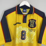 Shop 1996/98 SCOTLAND BURLEY #8 AWAY SHIRT (XL) UMBRO, classic football shirts, vintage football shirts & retro soccer jerseys at Cult Kits