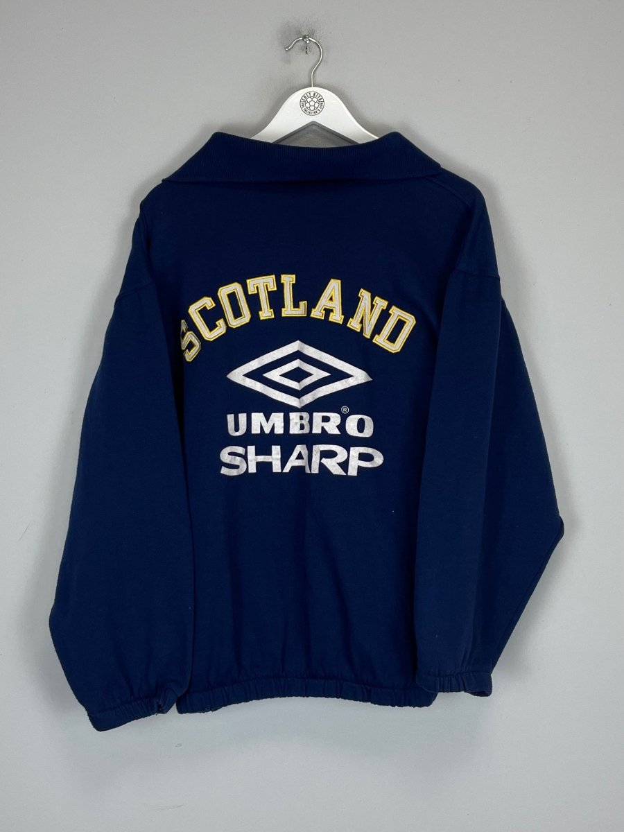 1996/98 SCOTLAND DRILL TOP (L) UMBRO - Cult Kits - Large - Buy Vintage Football Shirts, Authentic Retro Football Shirts For Sale, Classic Football Shirts & Soccer Jersey