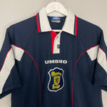 Shop 1996/98 SCOTLAND HOME SHIRT (L) UMBRO, classic football shirts, vintage football shirts & retro soccer jerseys at Cult Kits