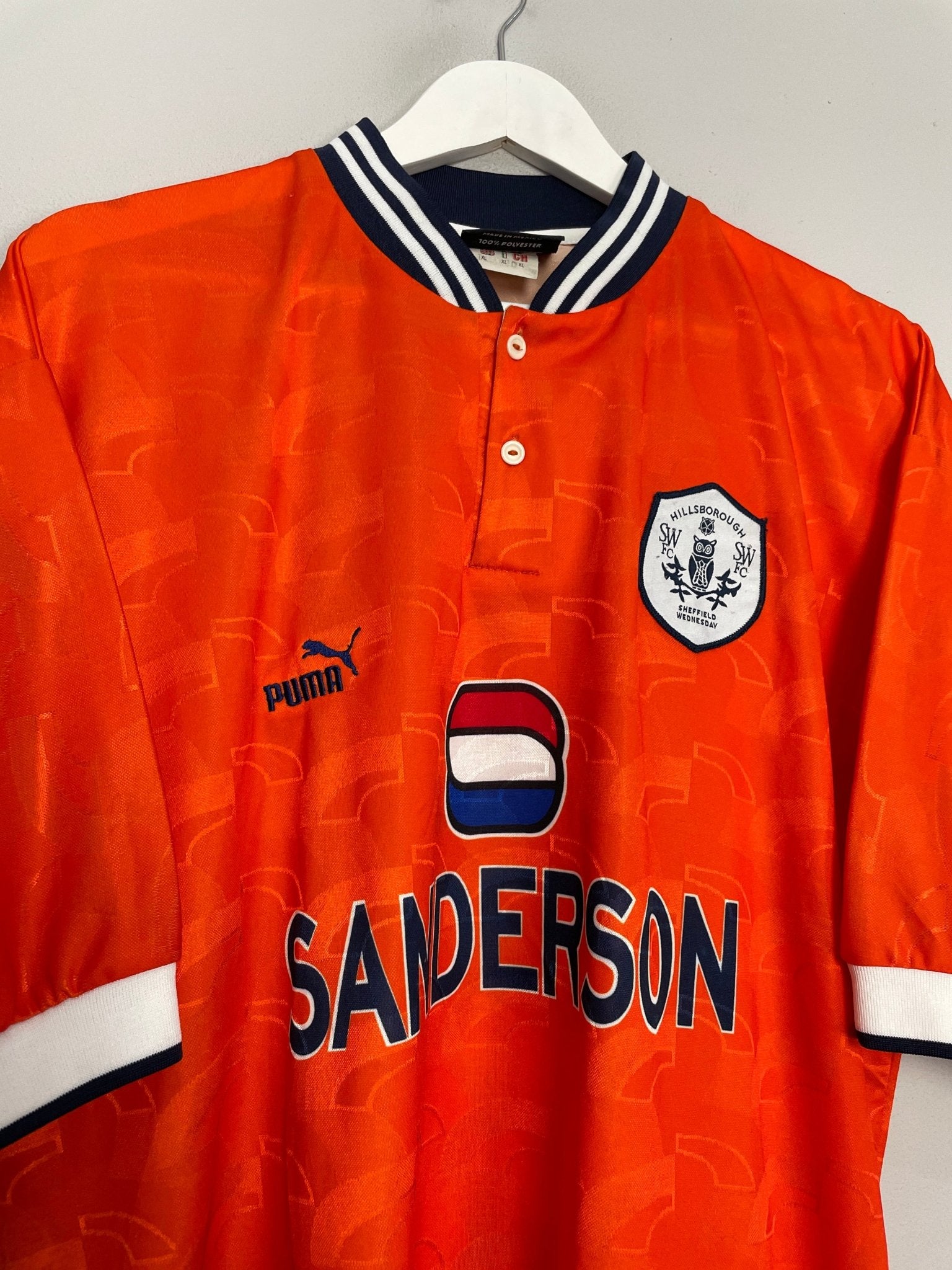 Shop 1996/98 SHEFFIELD WEDNESDAY AWAY SHIRT (XL) PUMA, classic football shirts, vintage football shirts & retro soccer jerseys at Cult Kits