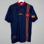 Shop 1996/98 SPAIN AWAY SHIRT (L) ADIDAS, classic football shirts, vintage football shirts & retro soccer jerseys at Cult Kits