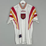Shop 1996/98 SPAIN AWAY SHIRT (M) ADIDAS, classic football shirts, vintage football shirts & retro soccer jerseys at Cult Kits