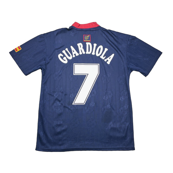 adidas GUARDIOLA 7番 ユニフォーム　スペイン　サッカー 1996/98 Spain Guardiola #7 Away Shirt (M) Adidas – Cult Kits
