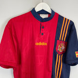 Shop 1996/98 SPAIN HOME SHIRT (L) ADIDAS, classic football shirts, vintage football shirts & retro soccer jerseys at Cult Kits