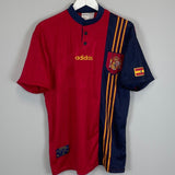 Shop 1996/98 SPAIN HOME SHIRT (L) ADIDAS, classic football shirts, vintage football shirts & retro soccer jerseys at Cult Kits