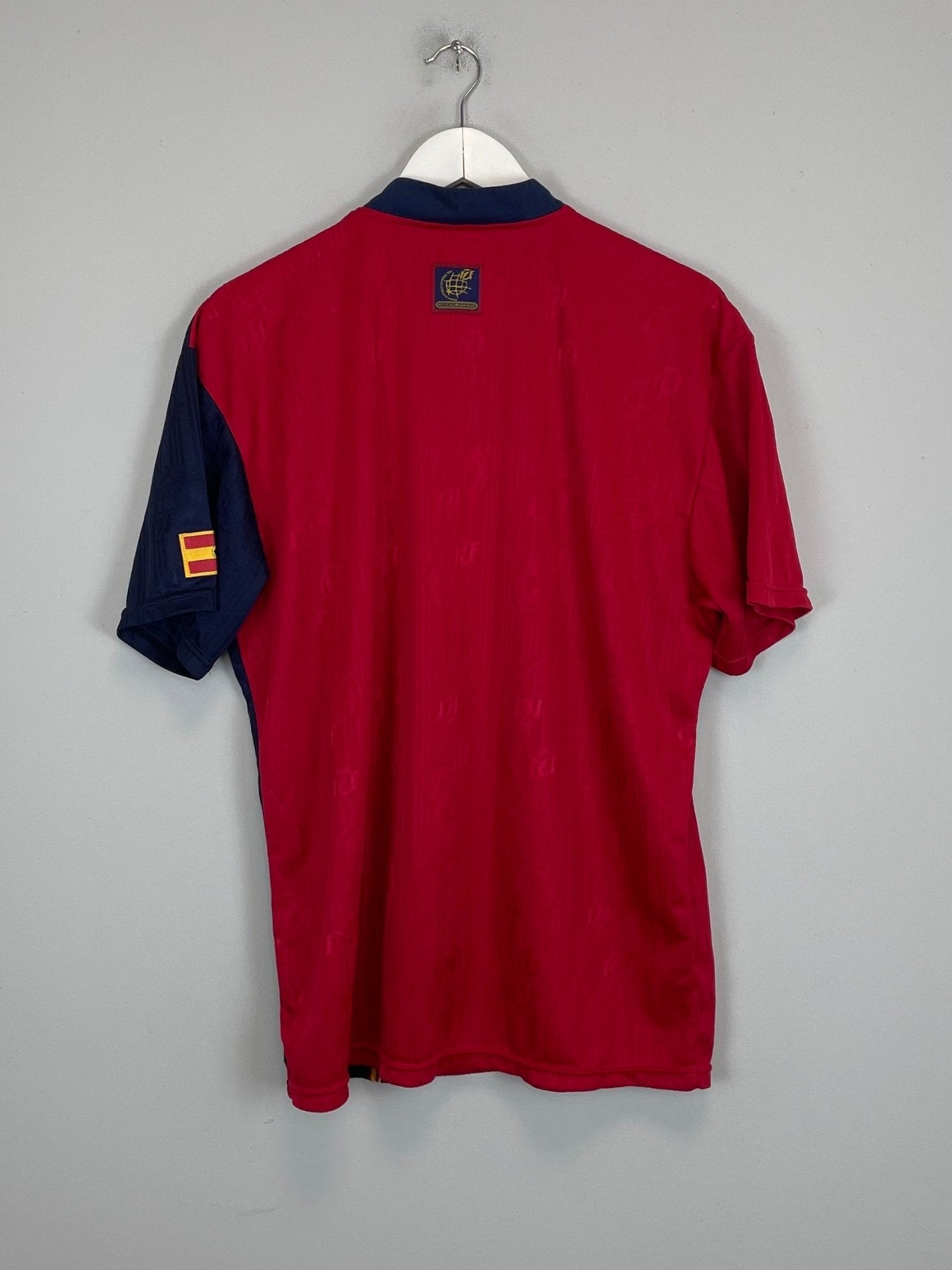 Shop 1996/98 SPAIN HOME SHIRT (L) ADIDAS, classic football shirts, vintage football shirts & retro soccer jerseys at Cult Kits