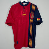 Shop 1996/98 SPAIN HOME SHIRT (M) ADIDAS, classic football shirts, vintage football shirts & retro soccer jerseys at Cult Kits