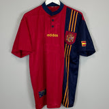 Shop 1996/98 SPAIN HOME SHIRT (XL) ADIDAS, classic football shirts, vintage football shirts & retro soccer jerseys at Cult Kits