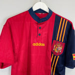 Shop 1996/98 SPAIN HOME SHIRT (XL) ADIDAS, classic football shirts, vintage football shirts & retro soccer jerseys at Cult Kits