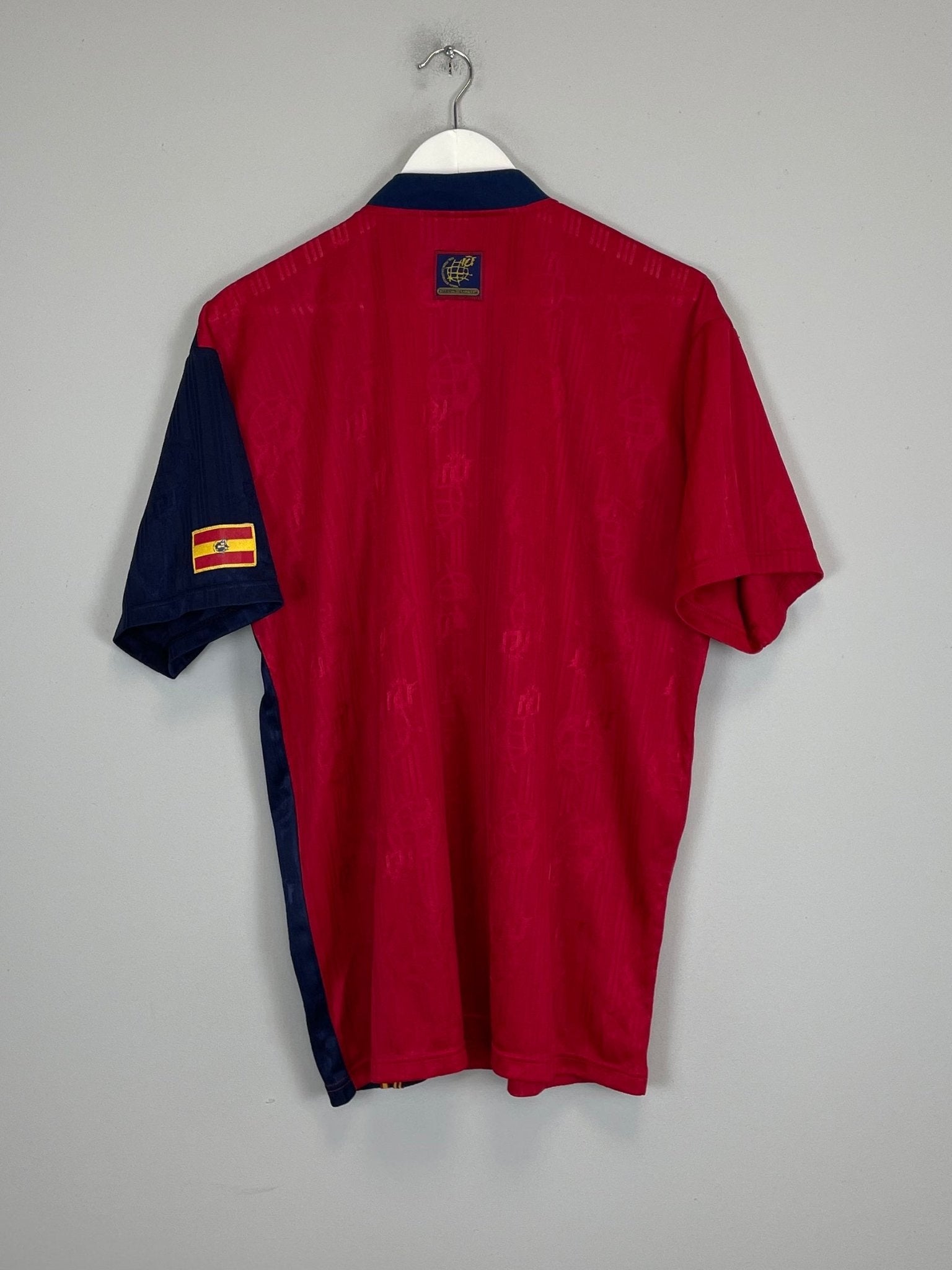 Shop 1996/98 SPAIN HOME SHIRT (XL) ADIDAS, classic football shirts, vintage football shirts & retro soccer jerseys at Cult Kits