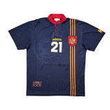 Buy 1996/98 Spain Luis Enrique 21 Away Shirt (L) Adidas ~ Free worldwide shipping ~ Authentic Vintage Football Shirts from Cult Kits