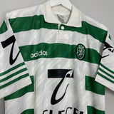 Shop 1996/98 SPORTING LISBON HOME SHIRT (M) ADIDAS, classic football shirts, vintage football shirts & retro soccer jerseys at Cult Kits