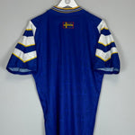 1996/98 SWEDEN AWAY SHIRT (M) ADIDAS - Cult Kits - Medium - Buy Vintage Football Shirts, Authentic Retro Football Shirts For Sale, Classic Football Shirts & Soccer Jersey