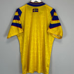Shop 1996/98 SWEDEN HOME SHIRT (L) ADIDAS, classic football shirts, vintage football shirts & retro soccer jerseys at Cult Kits