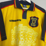 Shop 1996/99 SCOTLAND AWAY SHIRT (L) UMBRO, classic football shirts, vintage football shirts & retro soccer jerseys at Cult Kits
