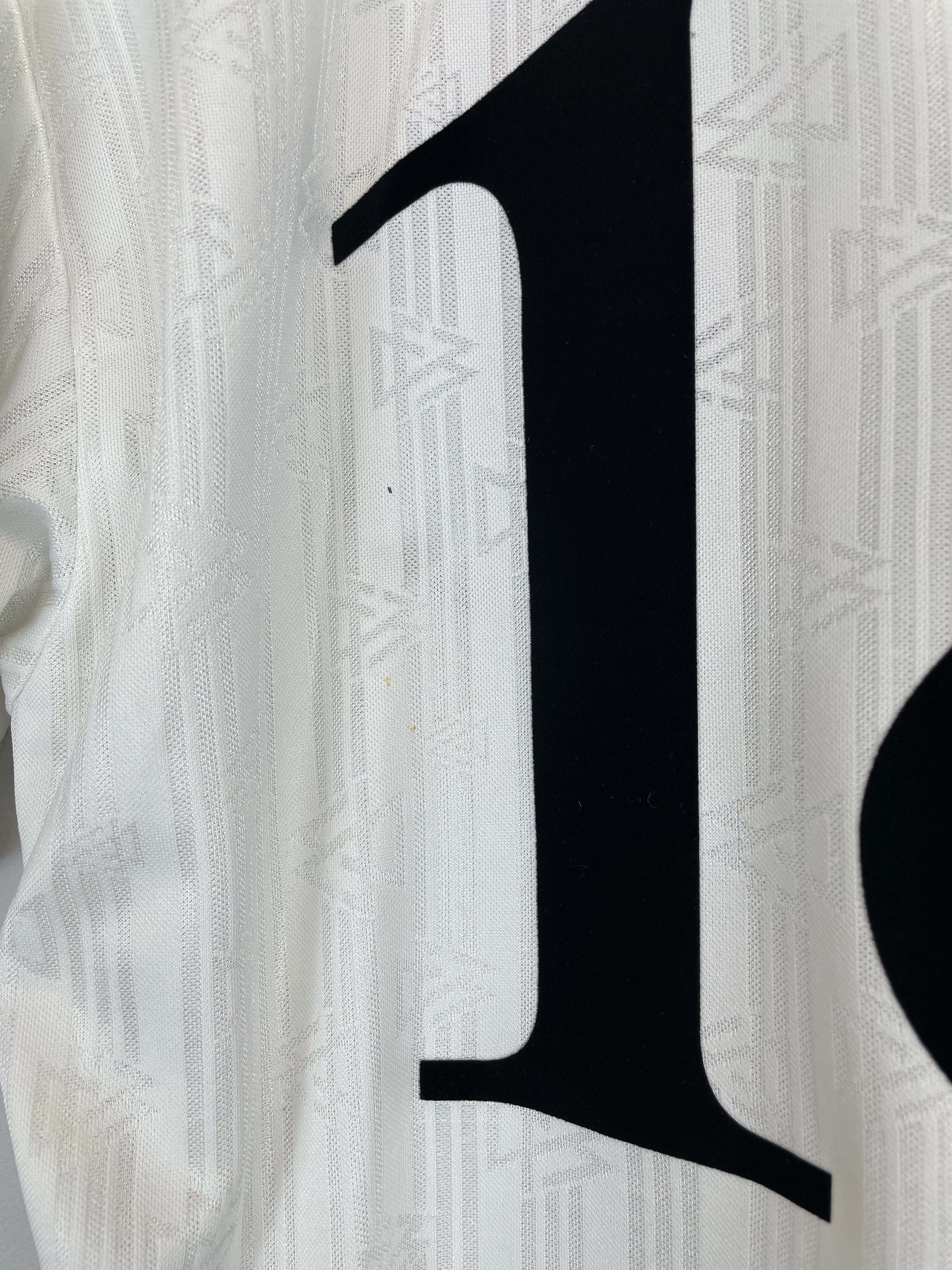 1996/98 GERMANY KLINSMANN #18 HOME SHIRT (L) ADIDAS BACK DETAIL