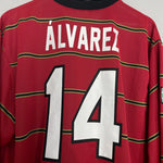 Shop 1997 DALLAS BURN ALVAREZ #14 L/S HOME SHIRT (XL) NIKE, classic football shirts, vintage football shirts & retro soccer jerseys at Cult Kits