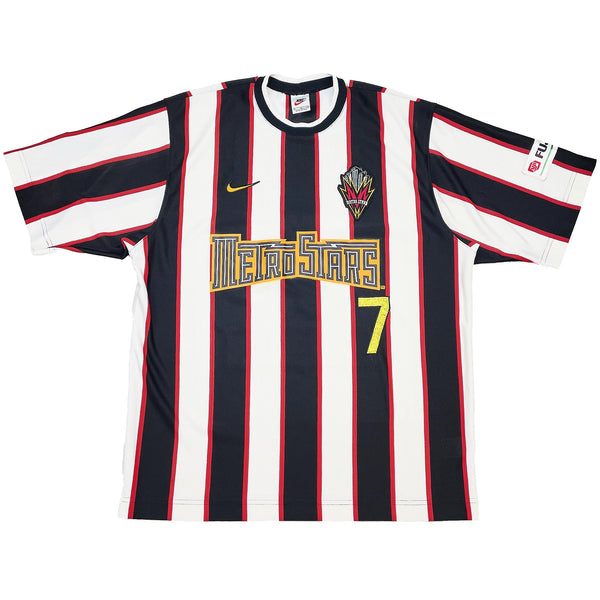 M*v様 NIKE METROSTARS サッカー ユニフォーム Mサイズ 1997-nynj-metrostars-donadoni-