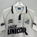 Shop 1997 SANTOS HOME SHIRT (M) UMBRO, classic football shirts, vintage football shirts & retro soccer jerseys at Cult Kits