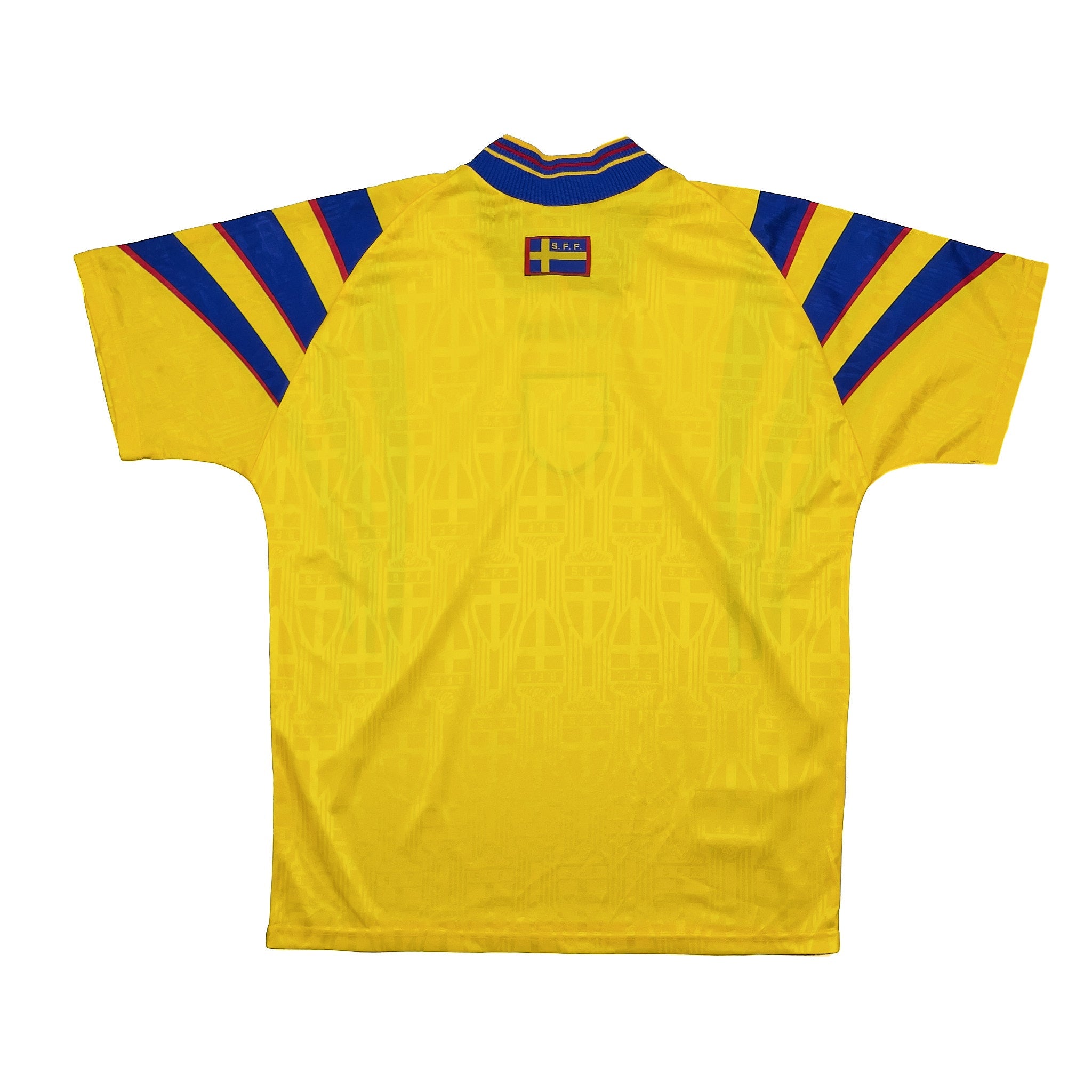 Buy 1997 Sweden Home Shirt (M) Adidas ~ Free worldwide shipping available ~ Authentic Vintage Football Shirts from Cult Kits
